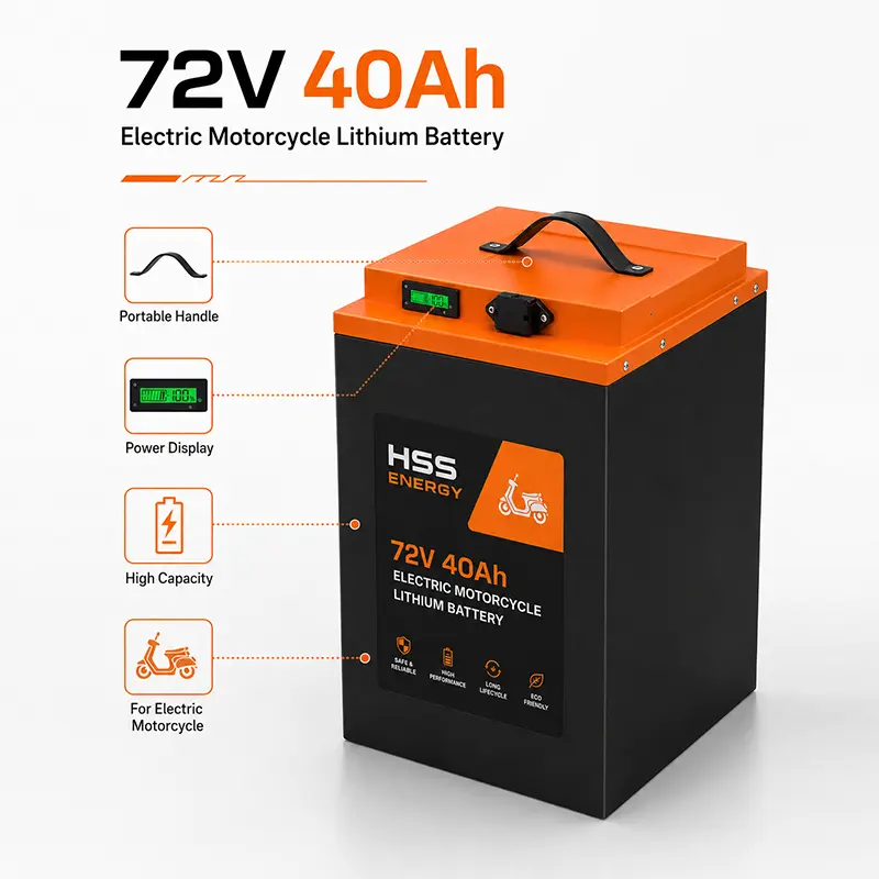 72V 40Ah электрическая литиевая батарея для мотоцикла