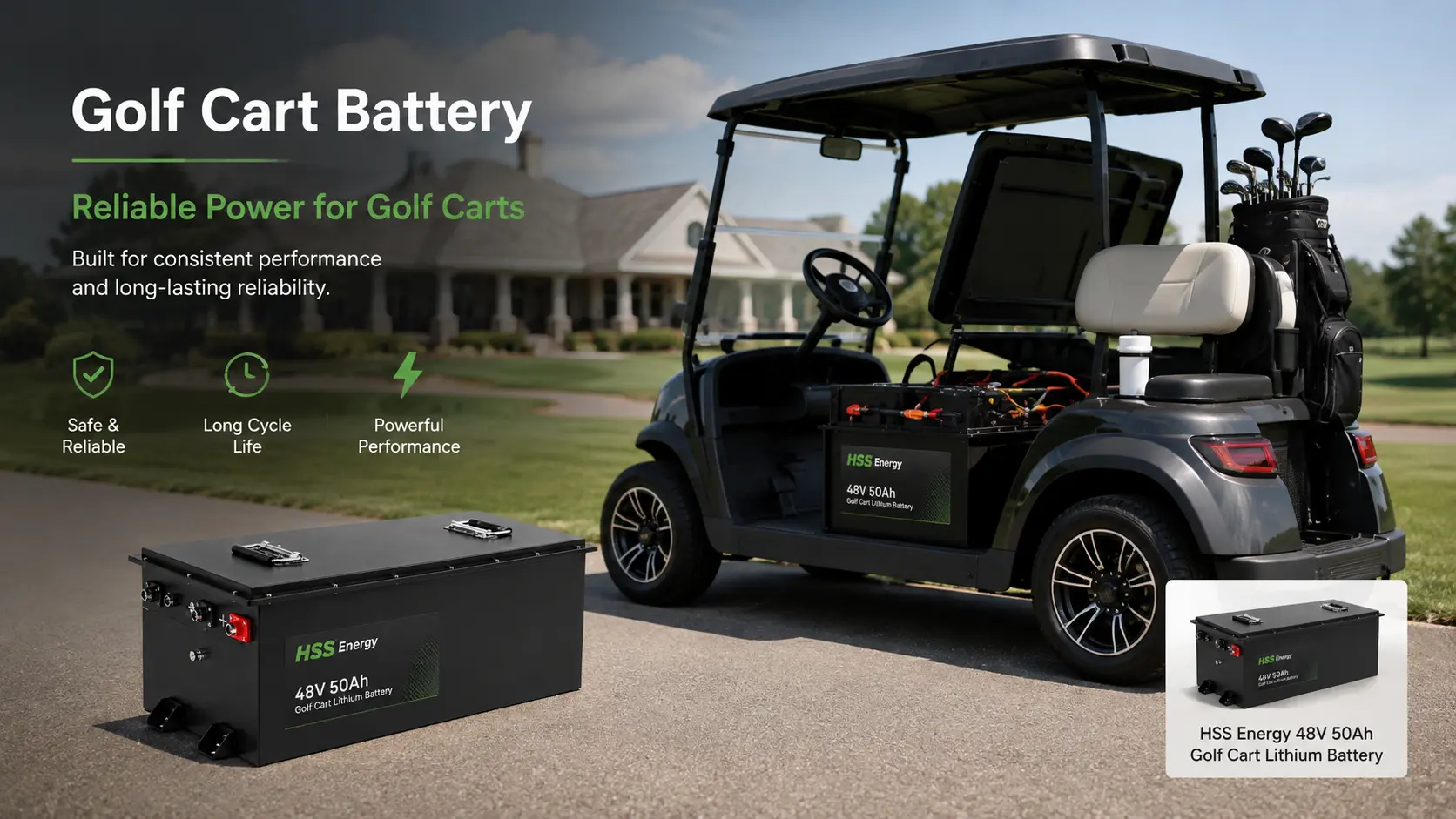 48V 50Ah Golf Cart Lithium Battery